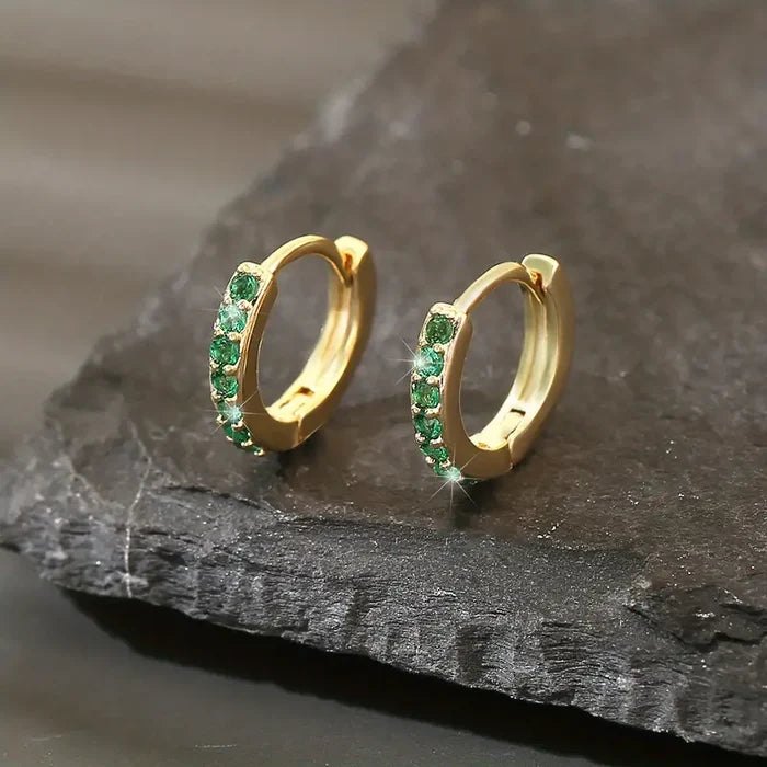 Nora | Gold-Plated Earrings with Delicate Stones