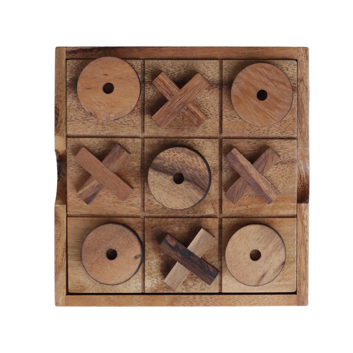 NOUGHTS & CROSSES | 14cm | Solid Wood