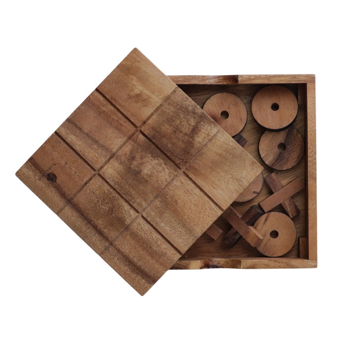 NOUGHTS & CROSSES | 14cm | Solid Wood