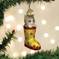 Old World Christmas - Kitten in Rain Boot