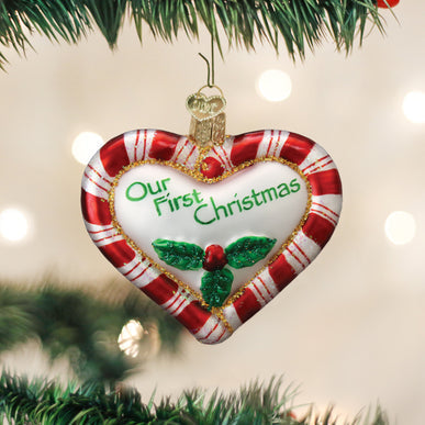 Old World Christmas - Peppermint Heart
