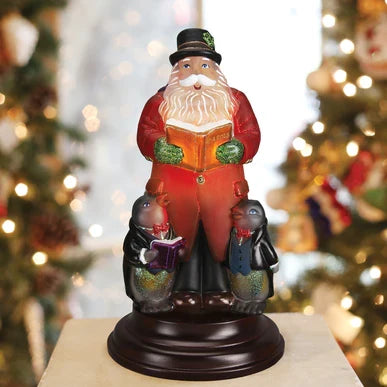 Old World Christmas- Caroling Santa Light