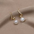 Olivia | Silver Earrings with Clear Drop Structure