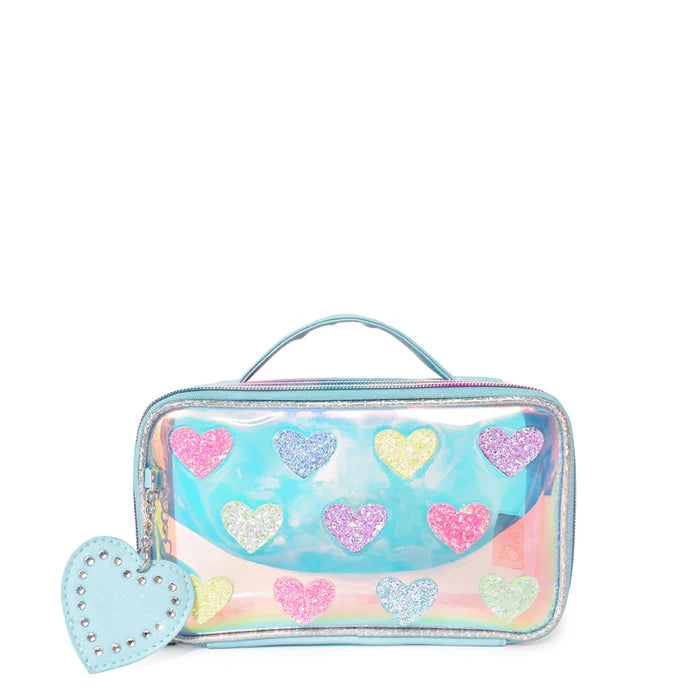 OMG Accessories| Heart Clear Top Pouch