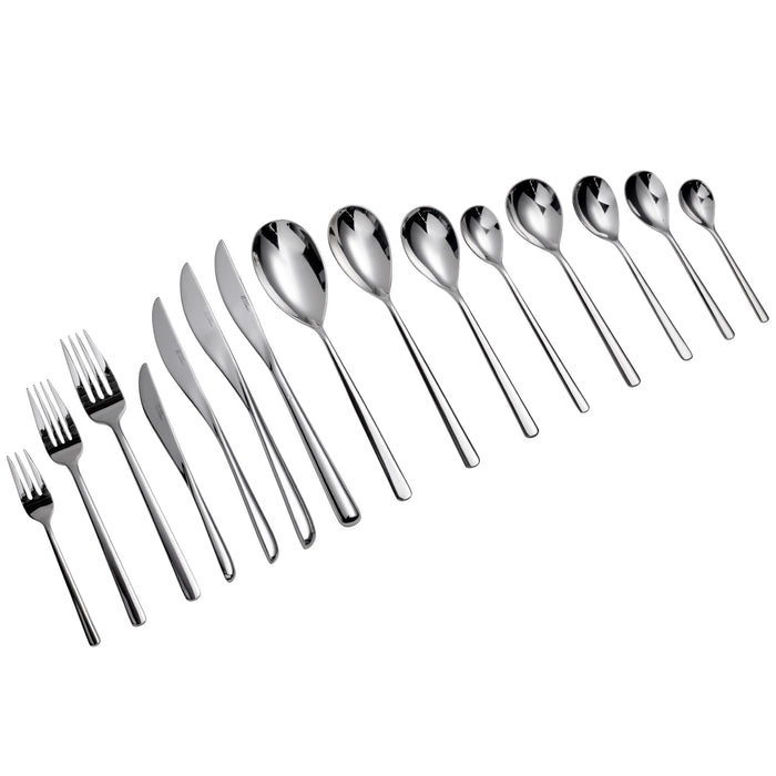 Oneida T673SFTF Quantum 5 3/4" 18/10 Stainless Steel Extra Heavy Weight European Teaspoon - 12/Pack