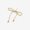 Oona | Gold-Plated Thin Bow Earrings