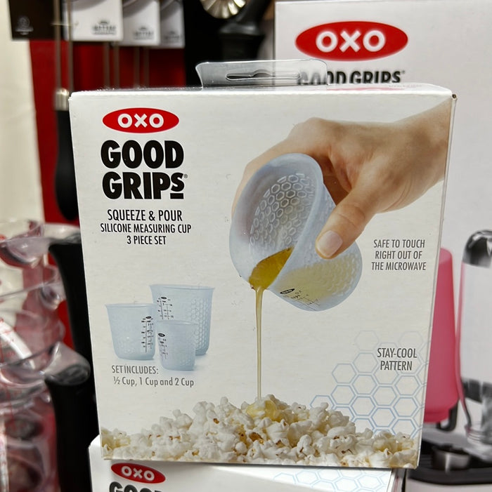 OXO Good Grips | Squeeze & Pour Silicone Measuring Cup Set