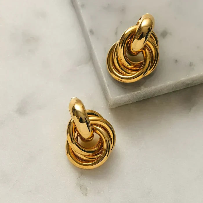 Paloma | Silver Braided Earrings