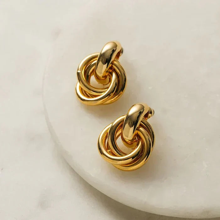Paloma | Silver Braided Earrings