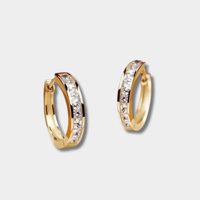 Paolina | Gold-Plated Elegant Crystal Earrings