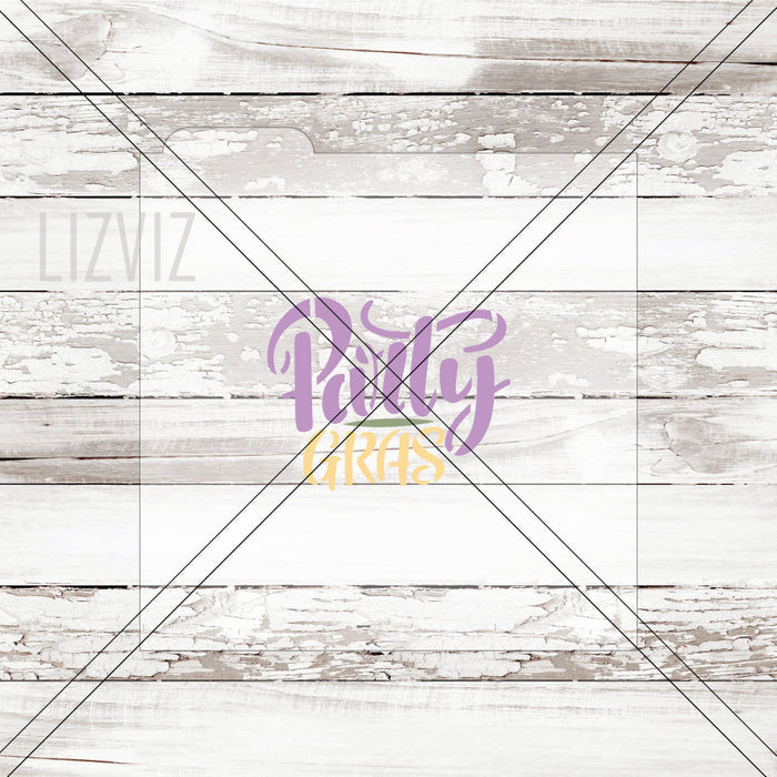 Party Gras Stencil