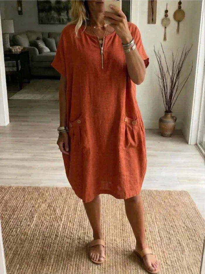 Pascale | With Zip Front Maxi Dress