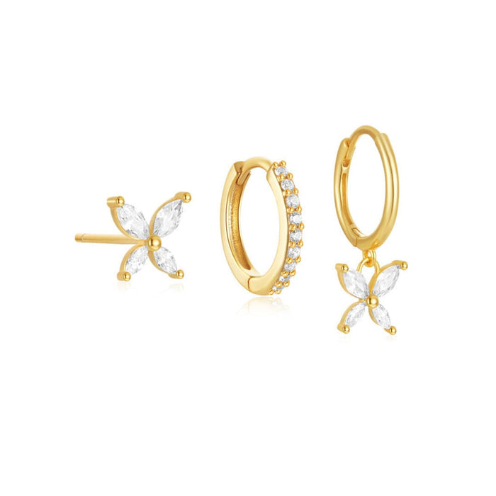 Patricia | Gold-Plated Earrings with Delicate Structure