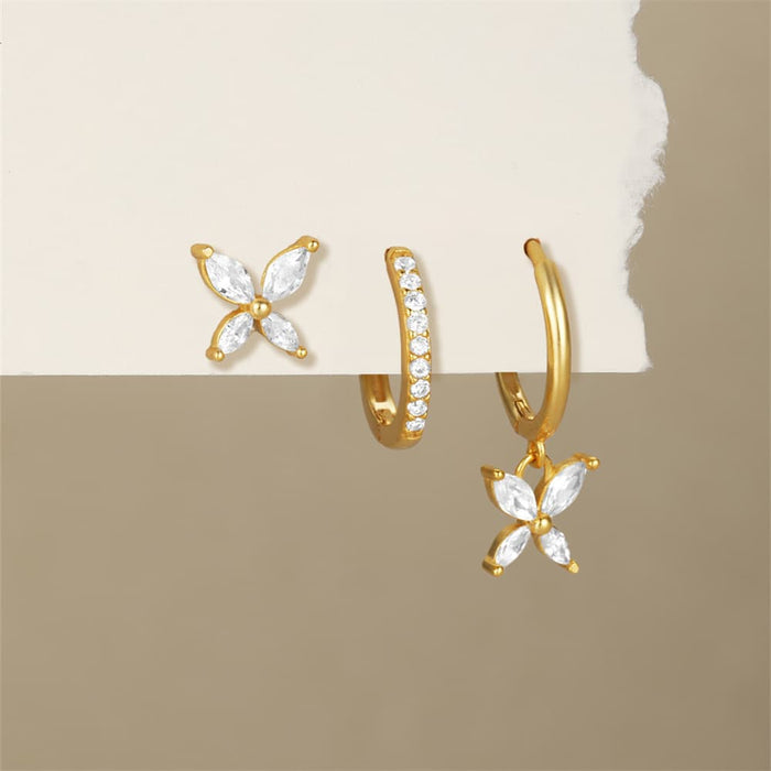 Patricia | Gold-Plated Earrings with Delicate Structure