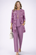 Pauline | Lilac Floral Three-Piece Set
