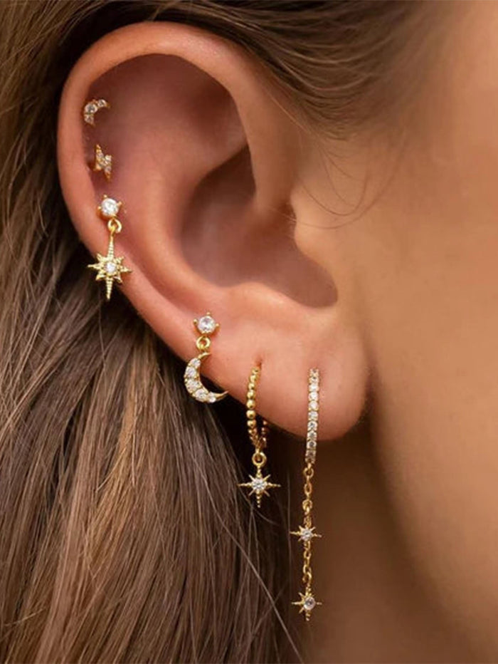 Pavlína | Gold-Plated Modern Look Delicate Earrings