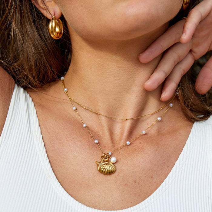 Pavlína | Gold-Plated Necklace with Mini Crystals