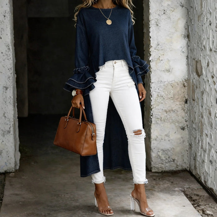 Peppi - Relaxed Denim Blouse