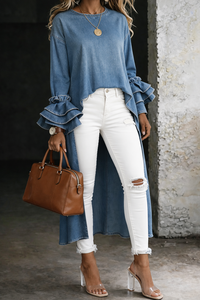 Peppi - Relaxed Denim Blouse