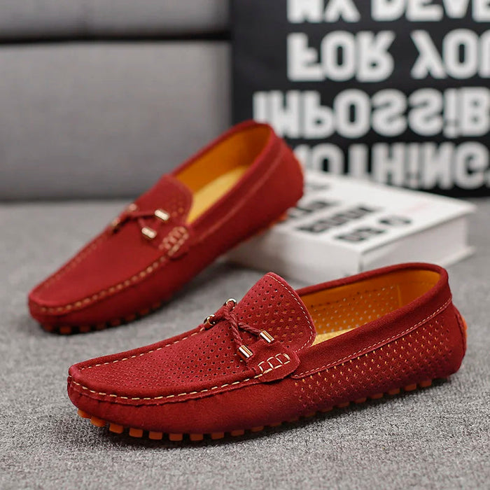 Perforated Leather Loafers