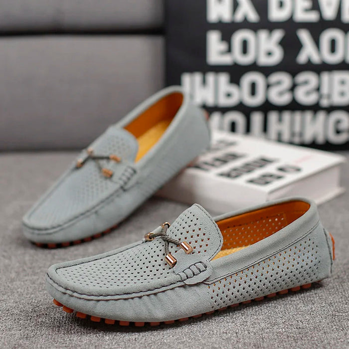 Perforated Leather Loafers