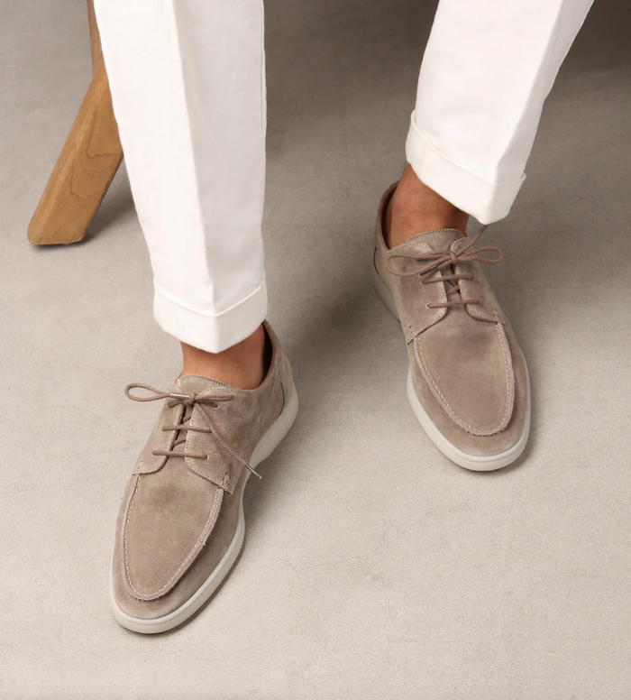 Perforated Suede Shoes