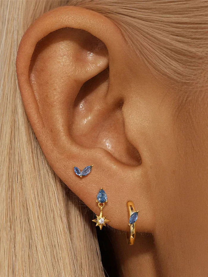 Petra | Gold-Plated Organic Design Delicate Earrings