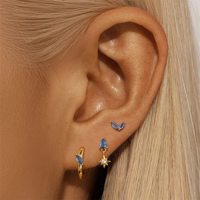Petra | Gold-Plated Organic Design Delicate Earrings