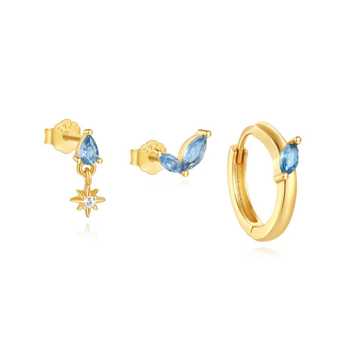 Petra | Gold-Plated Organic Design Delicate Earrings