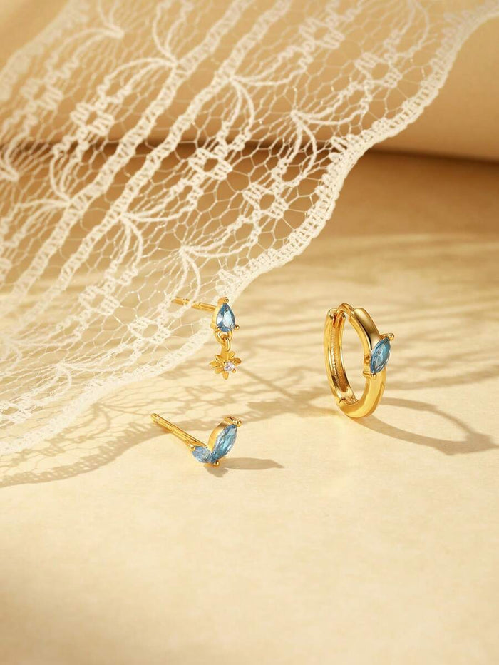 Petra | Gold-Plated Organic Design Delicate Earrings