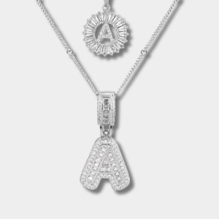 Petra | Necklaces Set with Initials Moissanite