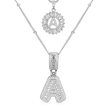 Petra | Necklaces Set with Initials Moissanite