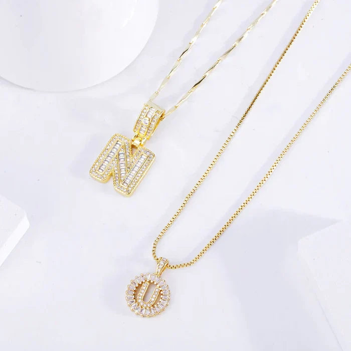 Petra | Necklaces Set with Initials Moissanite