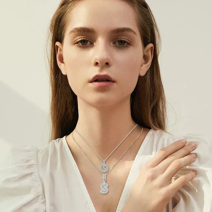Petra | Necklaces Set with Initials Moissanite