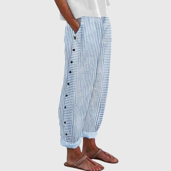 Pihla - Wide-Leg Travel Trousers