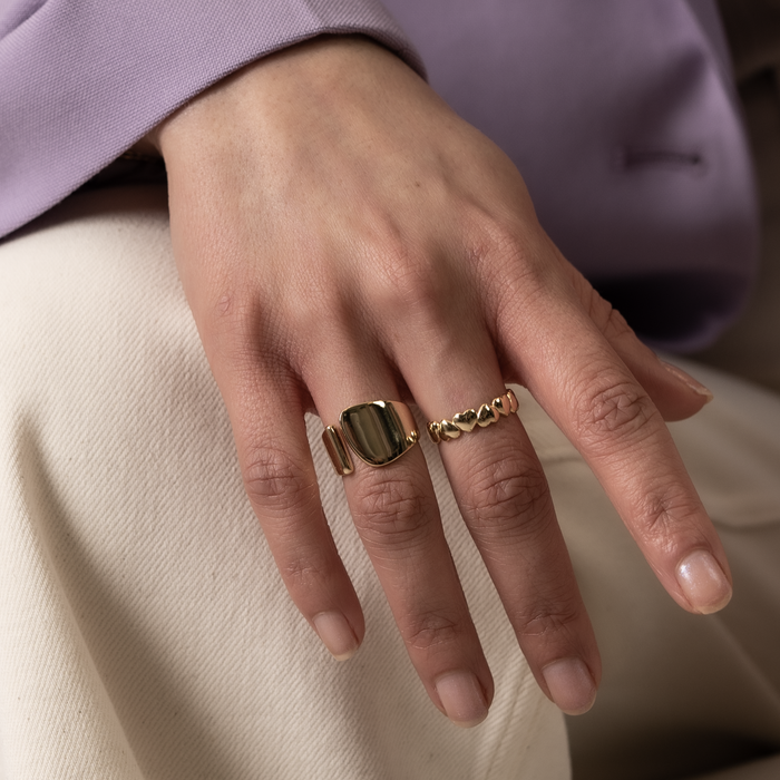 Pihla | Gold-Plated Meet Me Ring