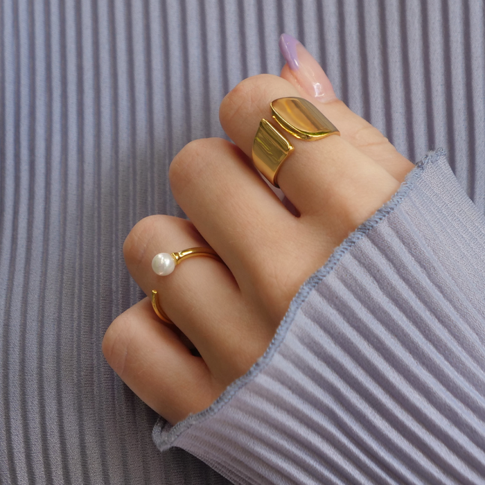 Pihla | Gold-Plated Meet Me Ring