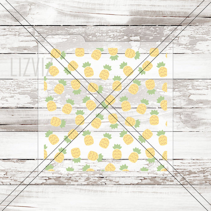 Pineapple Cookie Stencil.