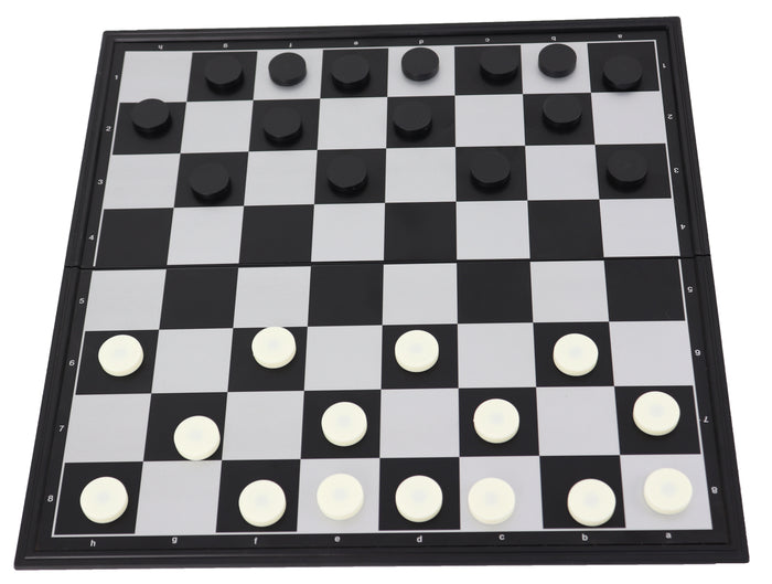 Plastic Magnetic 3-in-1 | Chess, Checkers & Backgammon