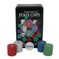 Poker Chips Set | 100 Chips & Dealer Button