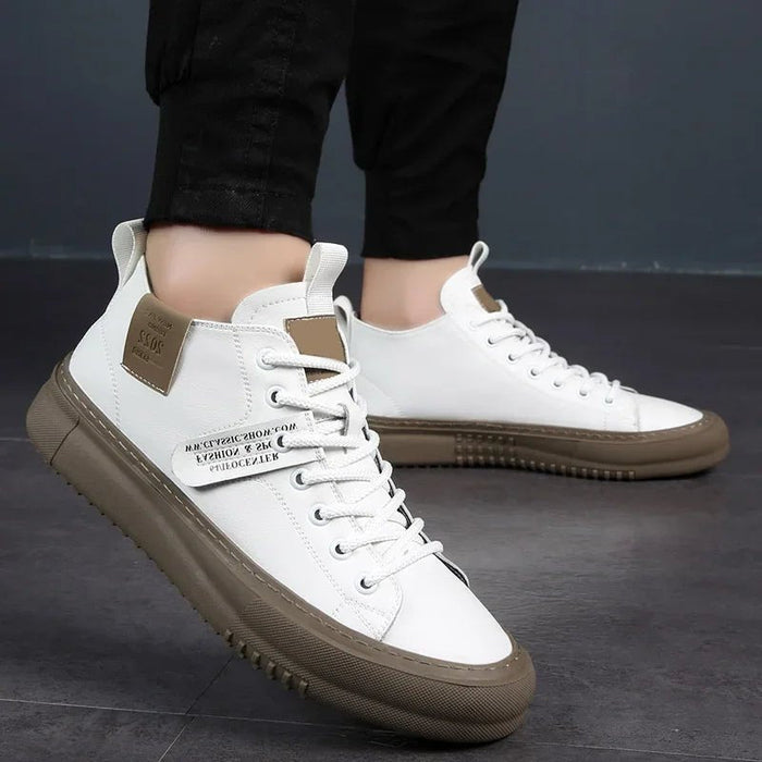 Premium Leather High-Top Sneakers