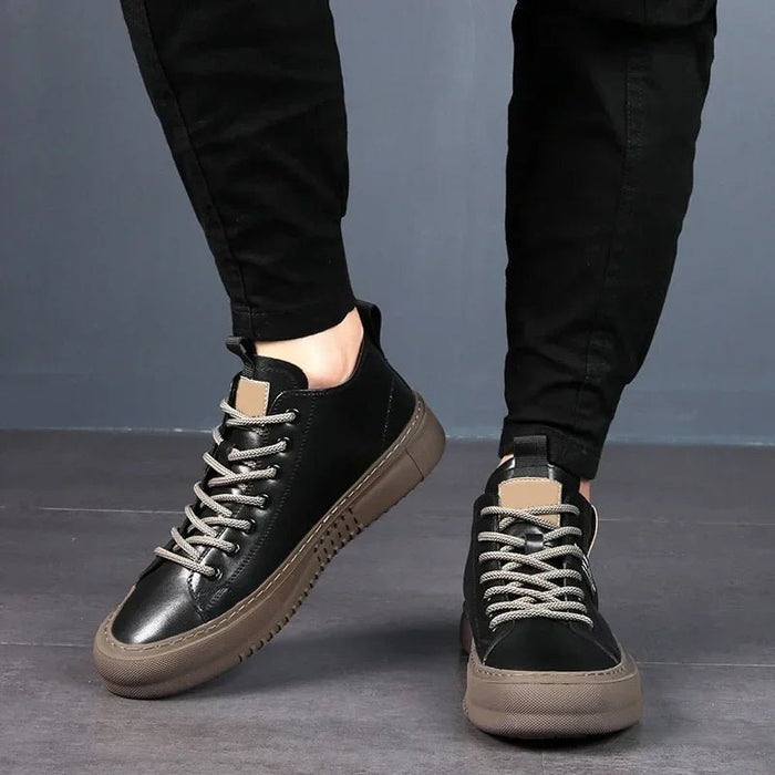 Premium Leather High-Top Sneakers
