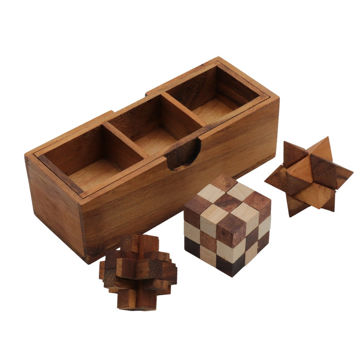 PUZZLE SET of 3 | Star Puzzle, Snake Cube, Demon Cube