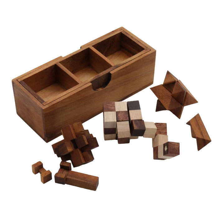 PUZZLE SET of 3 | Star Puzzle, Snake Cube, Demon Cube