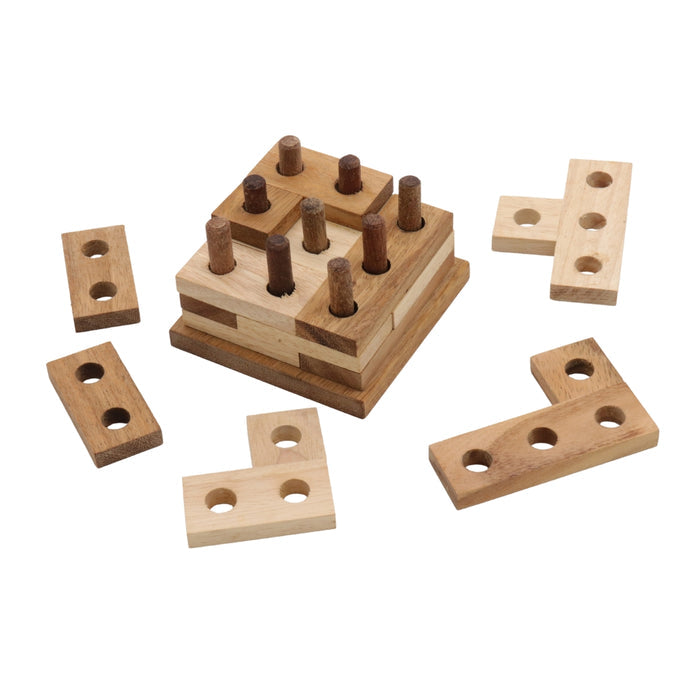 PUZZLE STACK | 9 cm | Solid Wood