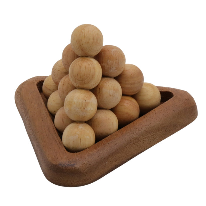 PYRAMID BALL | 145mm | Solid Wood