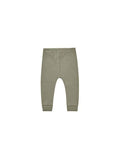 Quincy Mae| Ribbed Leggings, Fern, 6-12M