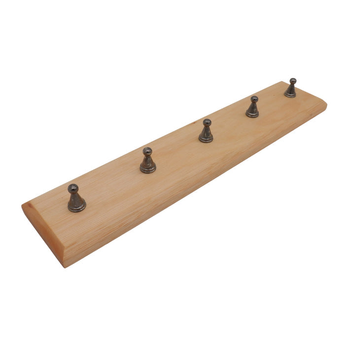 RACK | 47 x 19 cm | Solid Wood with Metal Pawns | For Keys or Medals