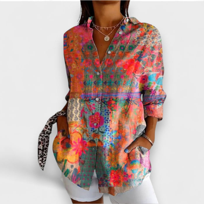 Rafaela | Shirt with Patron Romantico