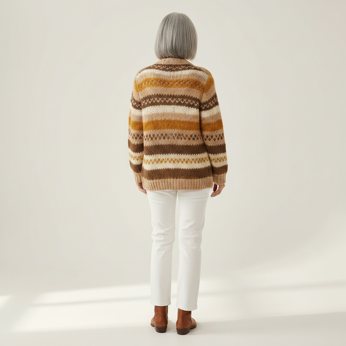 Riitta - Warm Stripe Cardigan